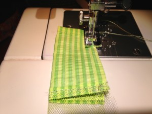 Sew your strip into a tube