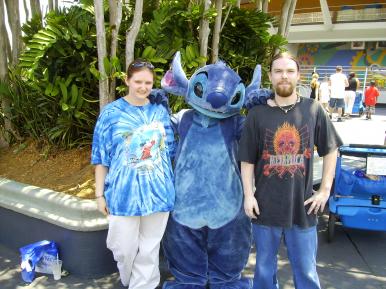 DH (Shaun) and me with Stitch